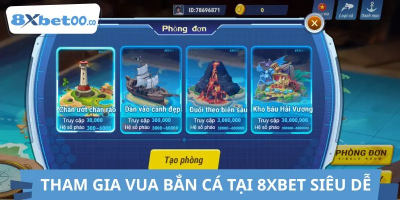 Hành trình chinh phục đại dương tại 8XBET bắt đầu từ đây